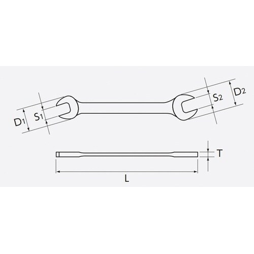 ネプロス・両口スパナ サイズ17×19m