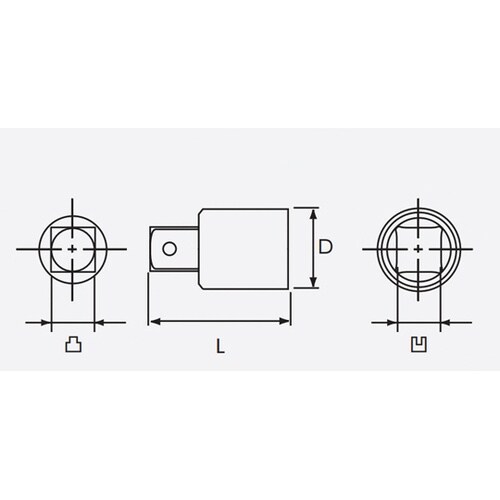 ネプロス・アダプター 6.3×9.5SQ