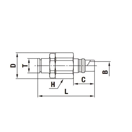スーパーカプラ(プラグ)鋼鉄(クロムめっ