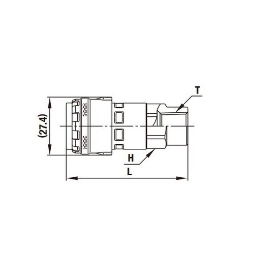 ロックカプラ200(ソケット)鋼鉄(クロ