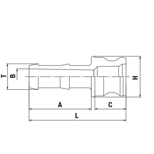 レバーロックカプラ(プラグ)銅合金 4イ