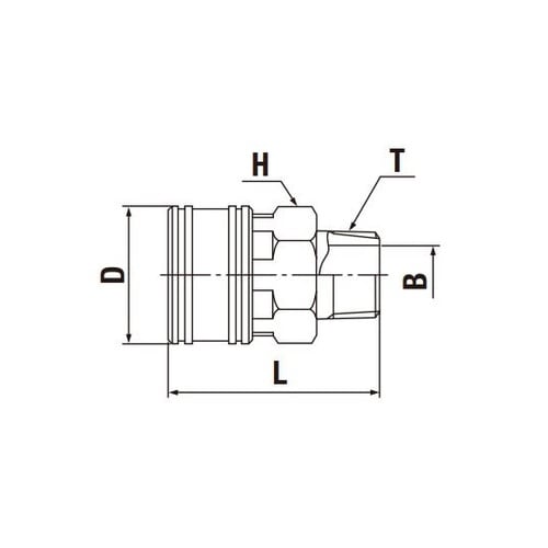 TSPカプラ(ソケット)真ちゅう EPD