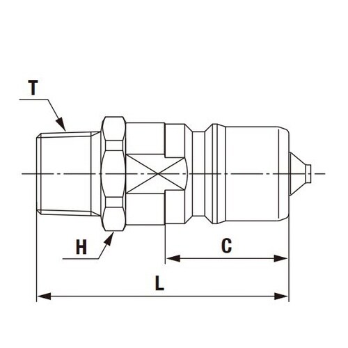 SPカプラ Type A(プラグ)真ちゅ