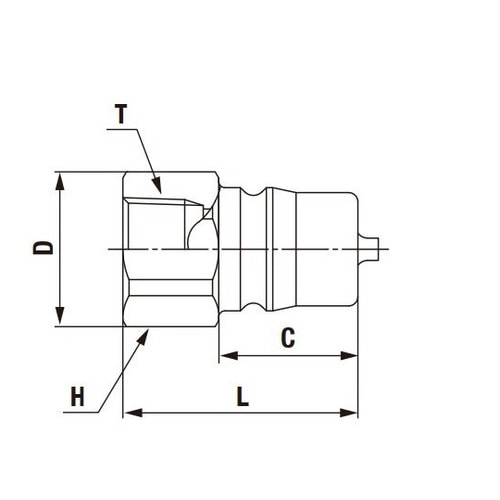 HSP−DCタイプカプラ(プラグ)特殊鋼