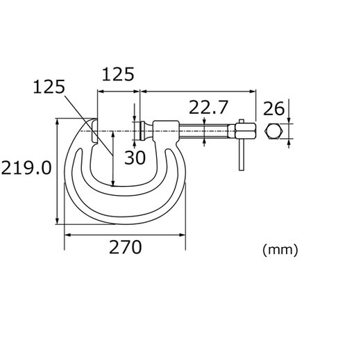 シャコ万力 C125