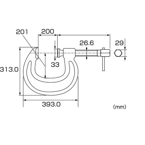 シャコ万力 C200
