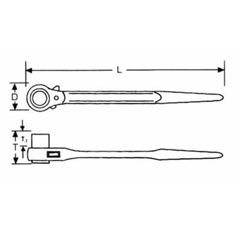 片口 ラチェットレンチ RWS0630