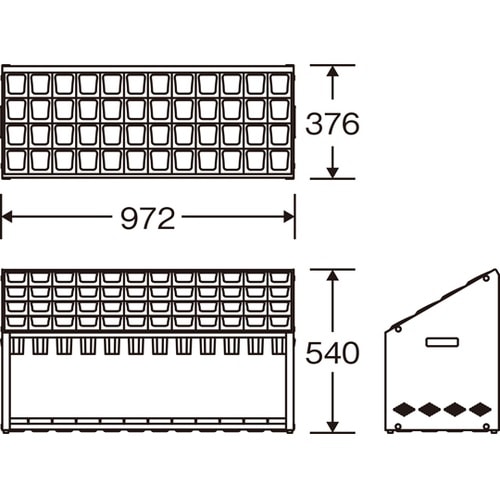 N−48 ライトグレー 傘たて