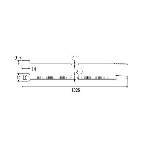 1325x8.9mm 結束バンド(耐候性