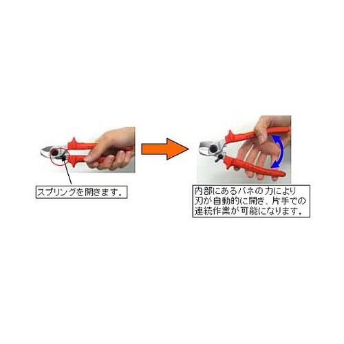 φ15mm/165mm ケーブルカッター