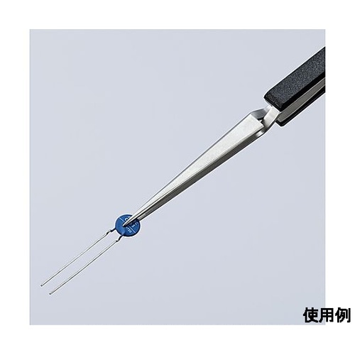 165mm 逆作用ピンセット(直/ステン