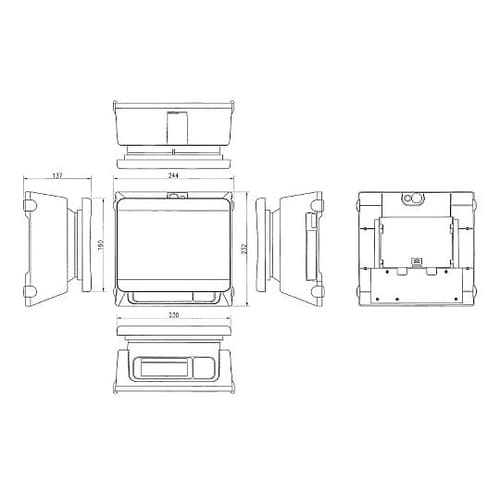 10kg(10g) デジタルはかり(検定