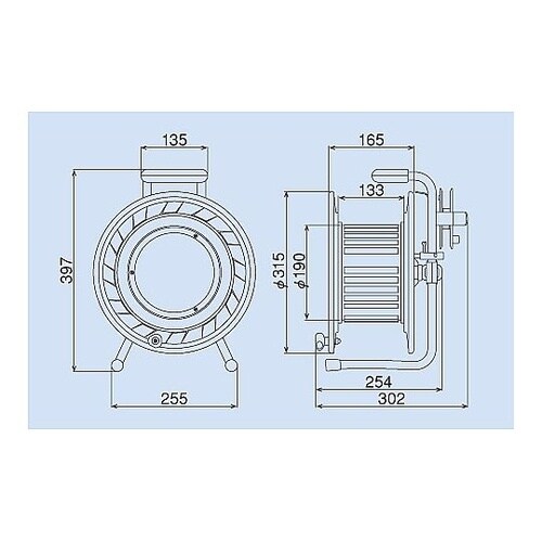 AC125V/15A/30m メタルセン