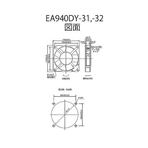 120x120mm/25mm(AC200