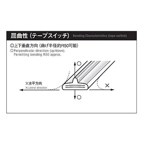 1m テープスイッチ(黒) EA940