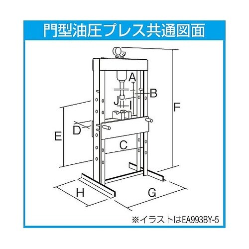 10 ton 門型油圧プレス(卓上型)