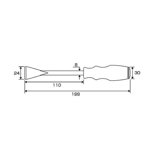 柄付スクレーパーセットEA524EW