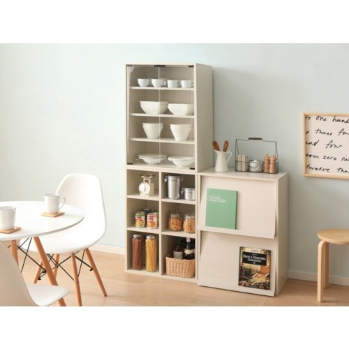 IRIS 250248 フリーラック オフホワイト