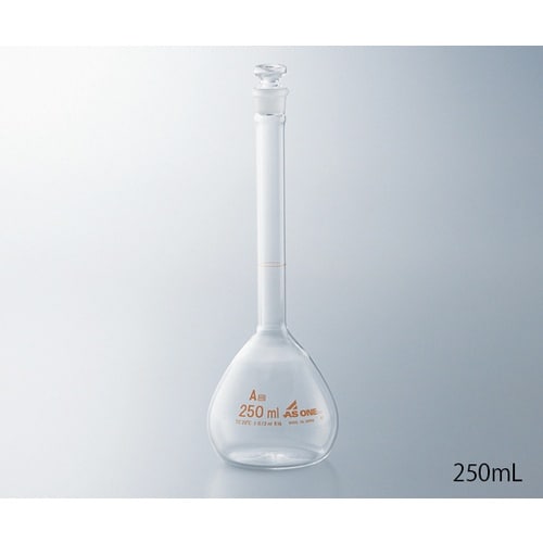 AS メスフラスコ白200ml高精度ASONE