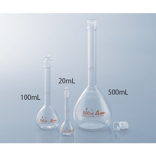 AS メスフラスコ 白 5ml(ASONE)
