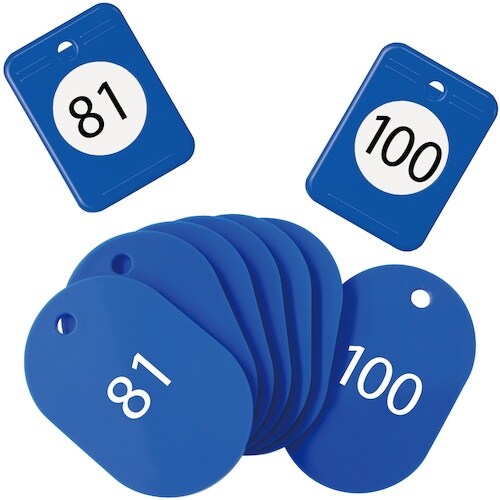 OP クロークチケット 81ー100番 青 (20