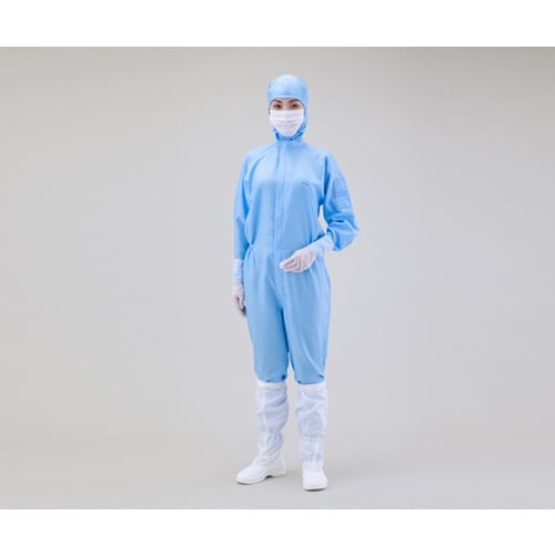 AS 無塵衣AS197C フード付 青 S