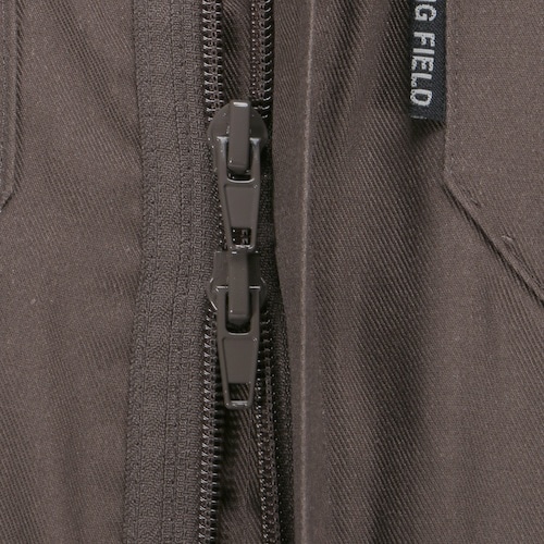 カジメイク TC長袖つなぎ服 ダークグレー 4L