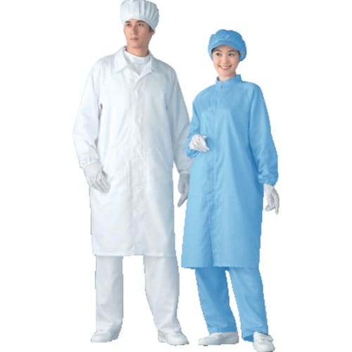 AS 無塵衣AS206C男女兼用 ブルー LL