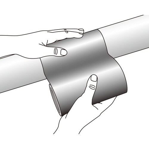 緑十字 配管識別テープ 黒 AH511(大) 15