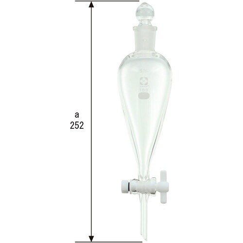 SIBATA 分液ロート スキーブ形 PTFEコッ