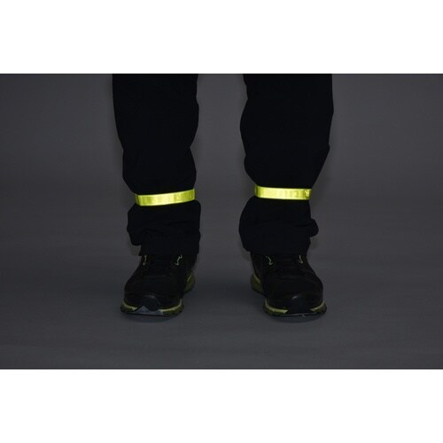 緑十字 反射バンド(レッグピカ) 蛍光黄 レッグ−