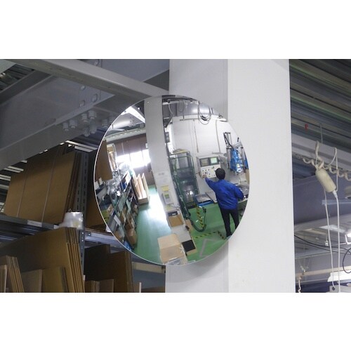 緑十字 安全確認・防犯用ミラー 丸440 440m