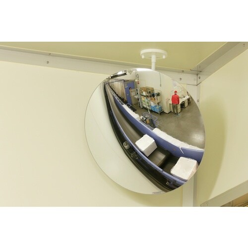 緑十字 安全確認・防犯用ミラー 丸440 440m