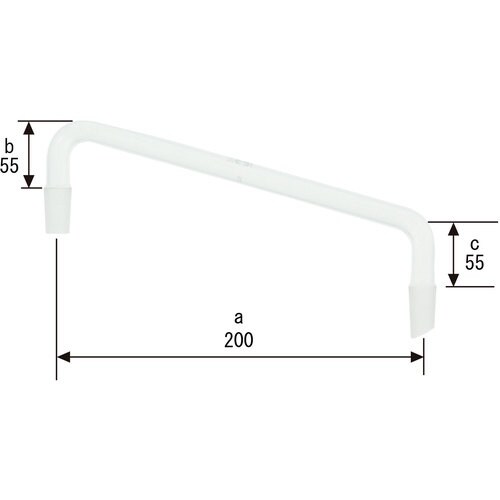 SIBATA 共通摺合連結管 コの字形 200mm