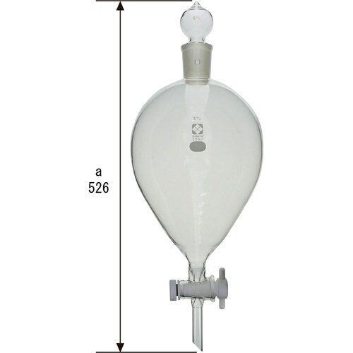 SIBATA 分液ロート スキーブ形 PTFEコッ