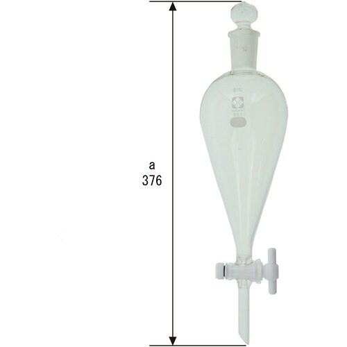 SIBATA 分液ロート スキーブ形 PTFEコッ