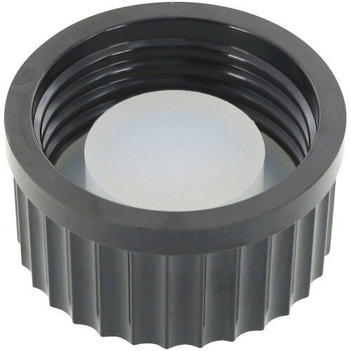 SIBATA 黒キャップ 穴あき ねじ口びん用 G