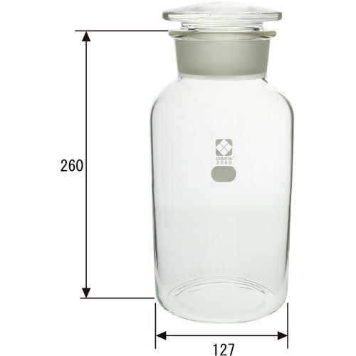 SIBATA 試薬びん 広口 2000mL