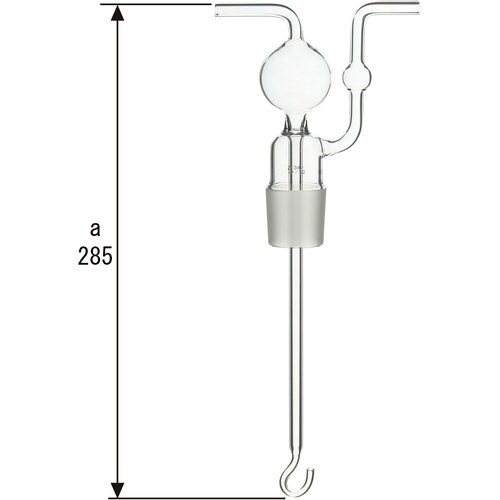 SIBATA 中管 共通摺合ガス洗浄びん ドレッセ
