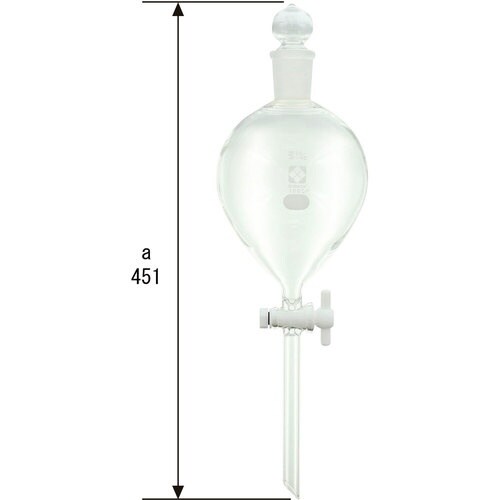 SIBATA 分液ロート PTFEコック付 100