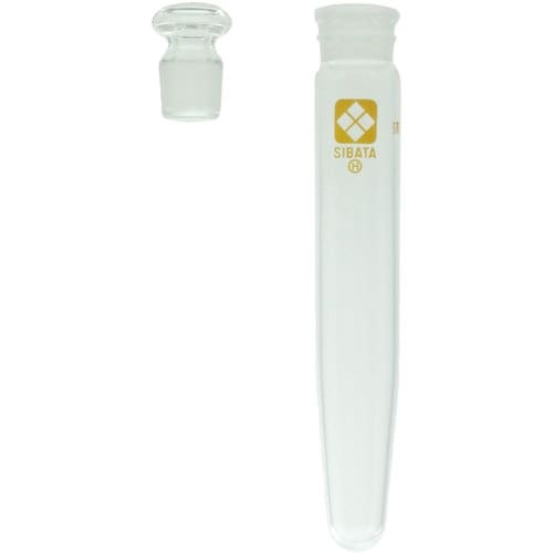 SIBATA 共通摺合共栓遠心沈殿管 円錐形 12
