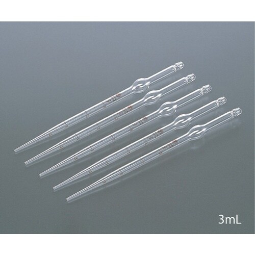 AS 駒込ピペット3mlガラス 10入