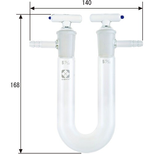 SIBATA 共通摺合U字管 栓付