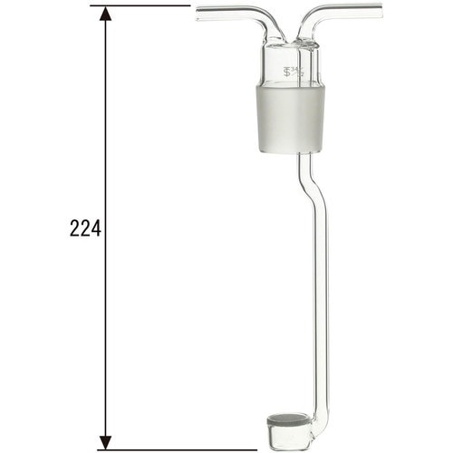 SIBATA 中管 共通摺合ガス洗浄びん 84GP