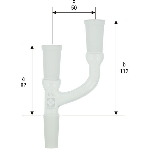 SIBATA 共通摺合連結管 二又 19/38−1