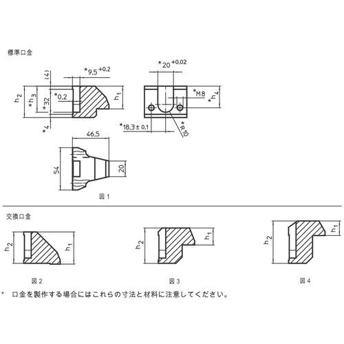 HALDER クランプ(工作機械用) 特殊口金 フ
