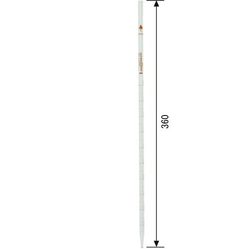 SIBATA メスピペット 先端目盛 大穴 1mL