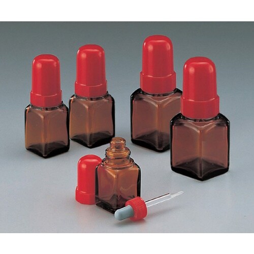 AS スポイド瓶角型10mL褐