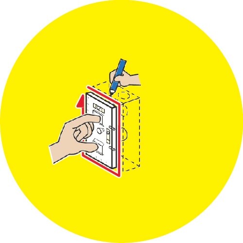 DENSAN スイッチボックスケガキレベル(つまみ