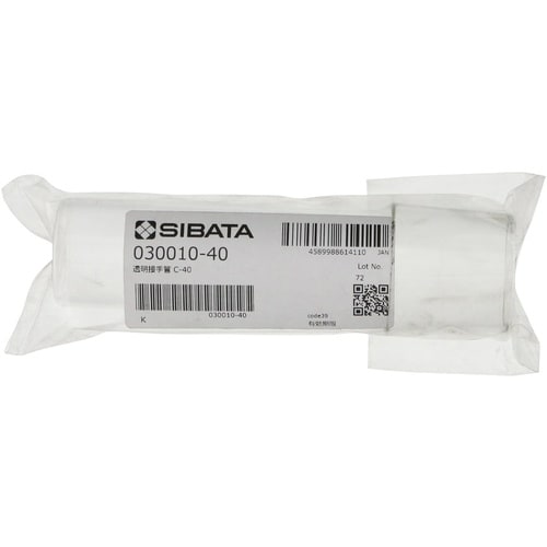 SIBATA 透明摺合ガラス接手管 オス形 40/